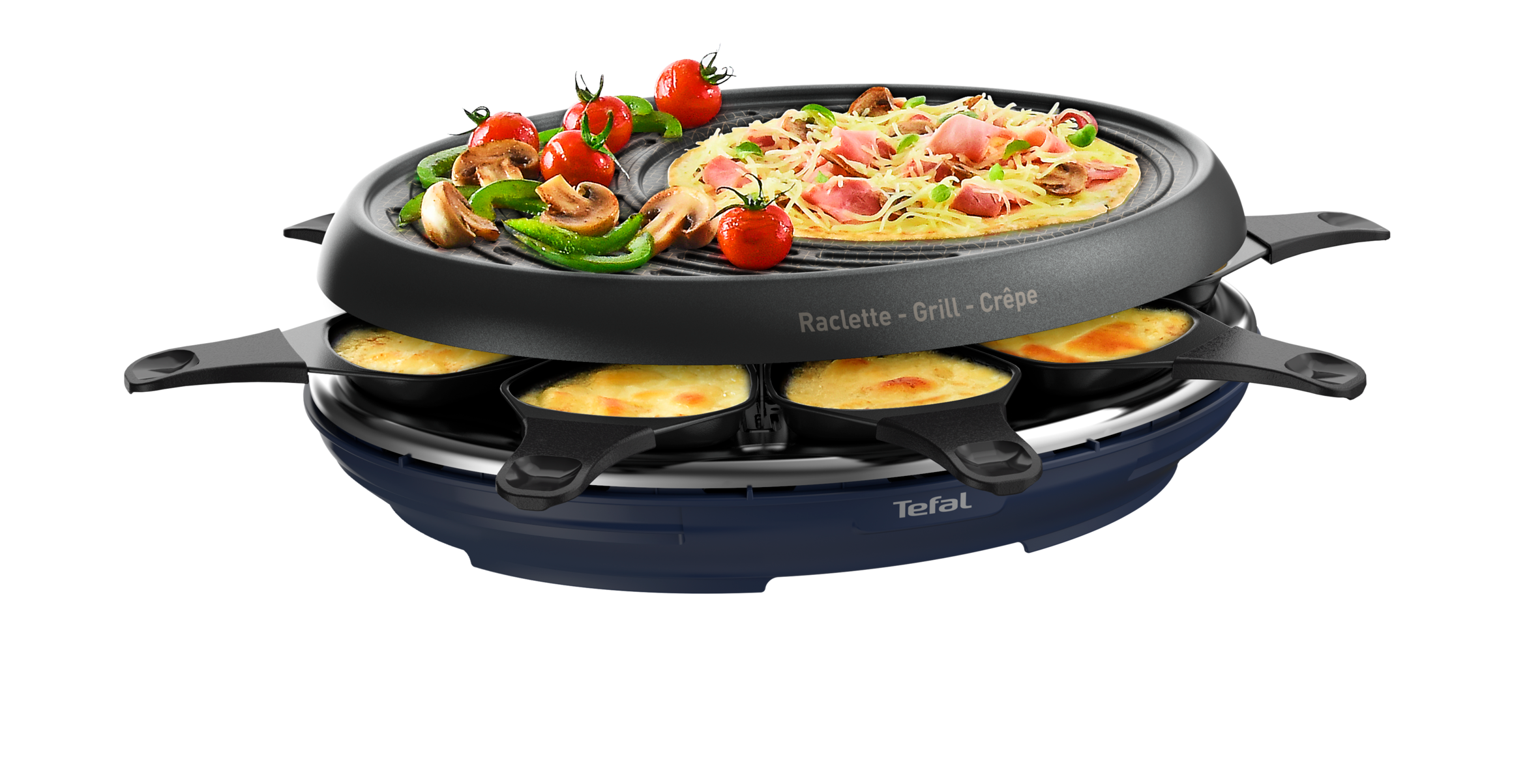 Raclette 3in1 (Raclette, Grill, Crêpe) 8 Personen