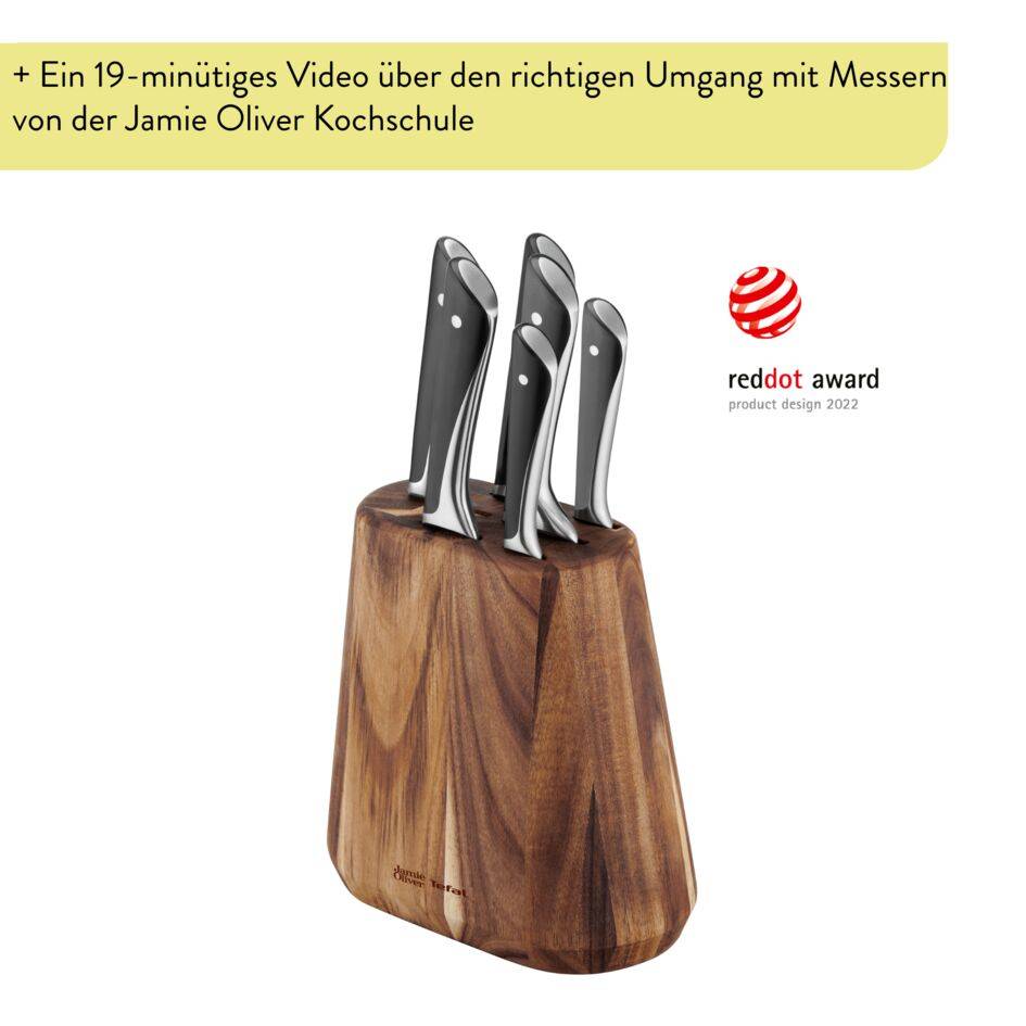 Jamie Oliver by Tefal 7 tlg. Messerblock K267S6