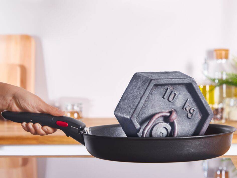 Tefal Ingenio Black Stone Set Pentole 4 Pezzi Con Manico Rimovibile - Antiaderente Mineralia+