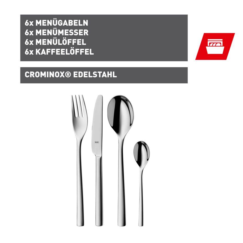 Silit Trend Besteck-Set, 24-teilig
