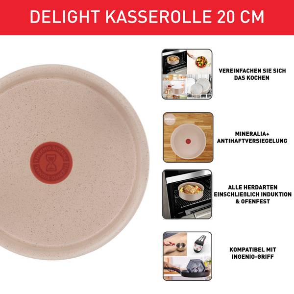 Ingenio Delight Kasserolle 20 cm (ohne Griff) L7833002