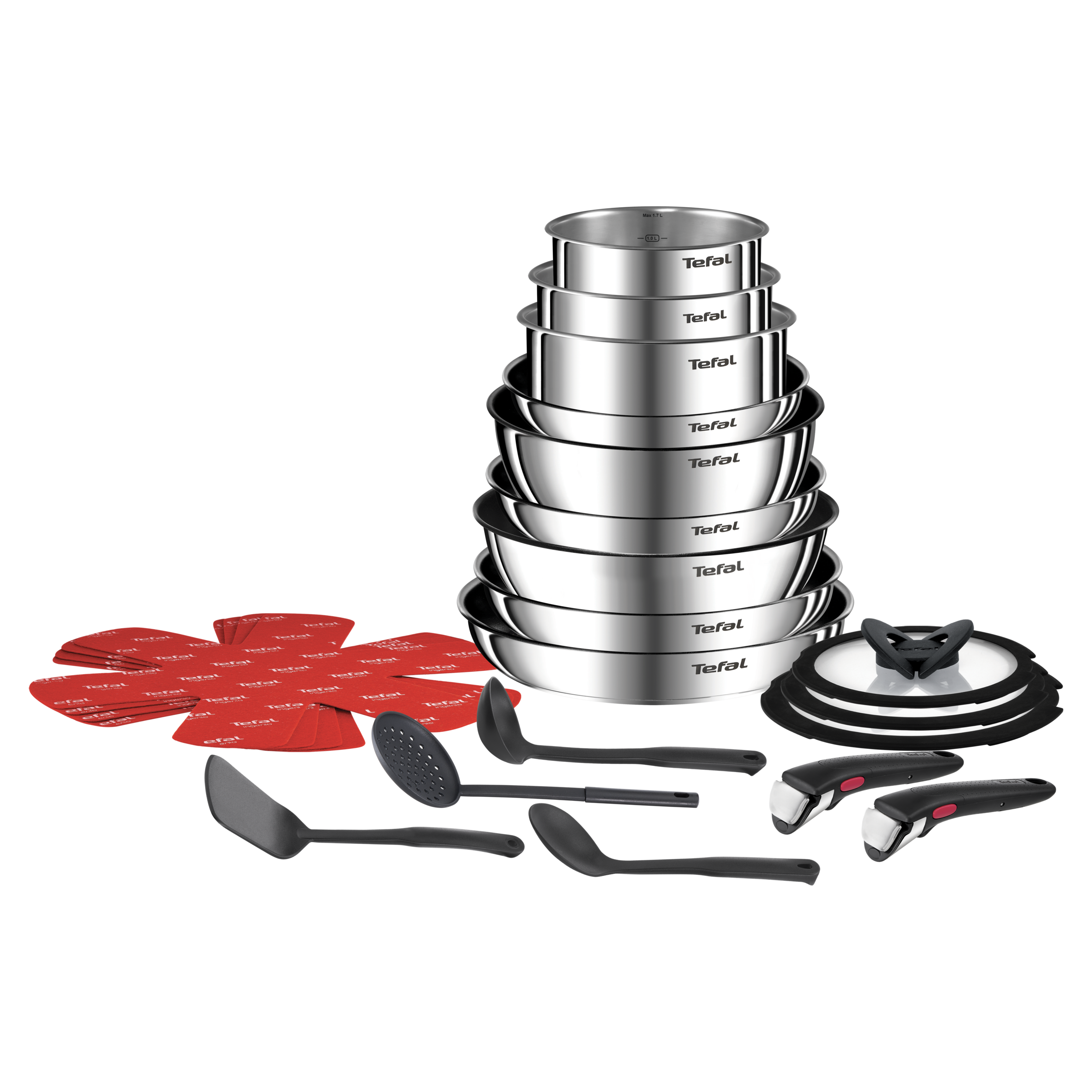 Ingenio Emotion On 22tlg. Kochgeschirr-Set aus Edelstahl L897SM