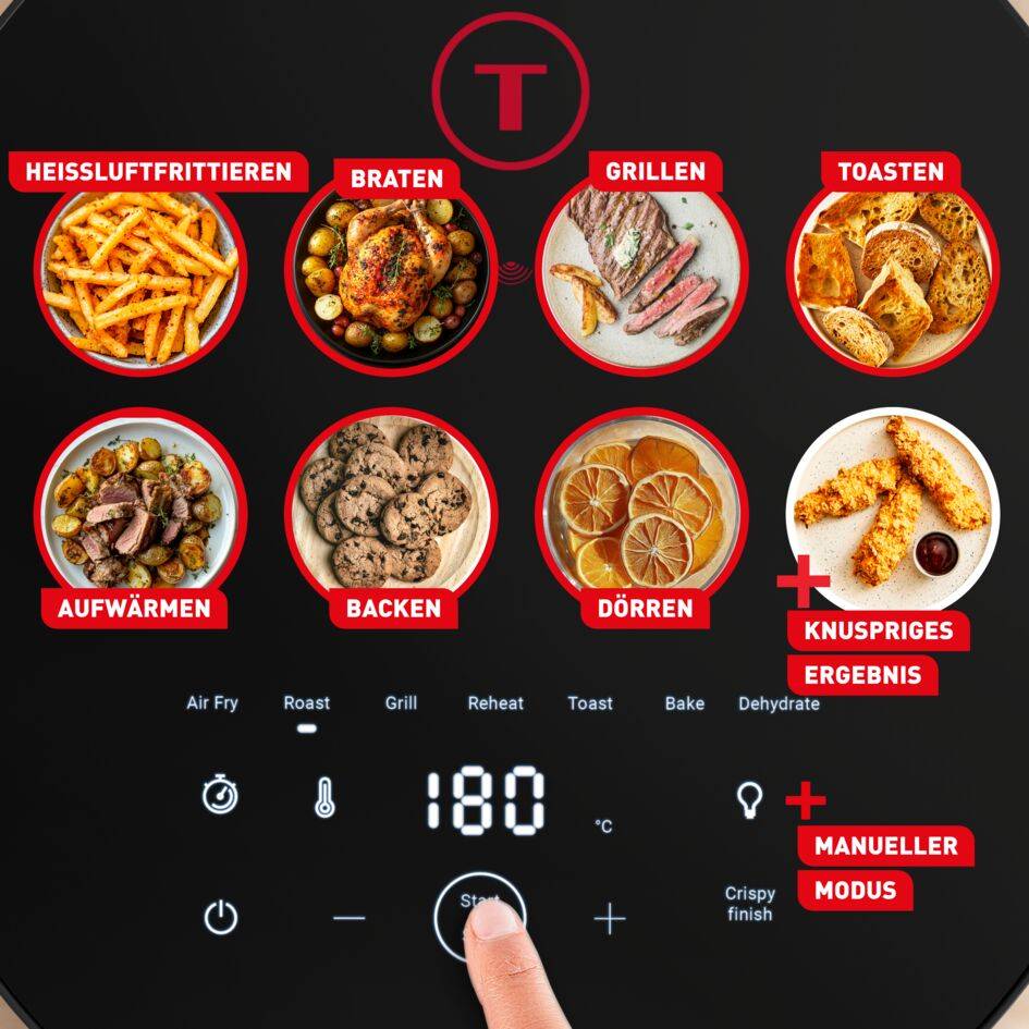 Easy Fry Infrared, Heißluftfritteuse, knusprige Ergebnisse, Infrarot-Technologie