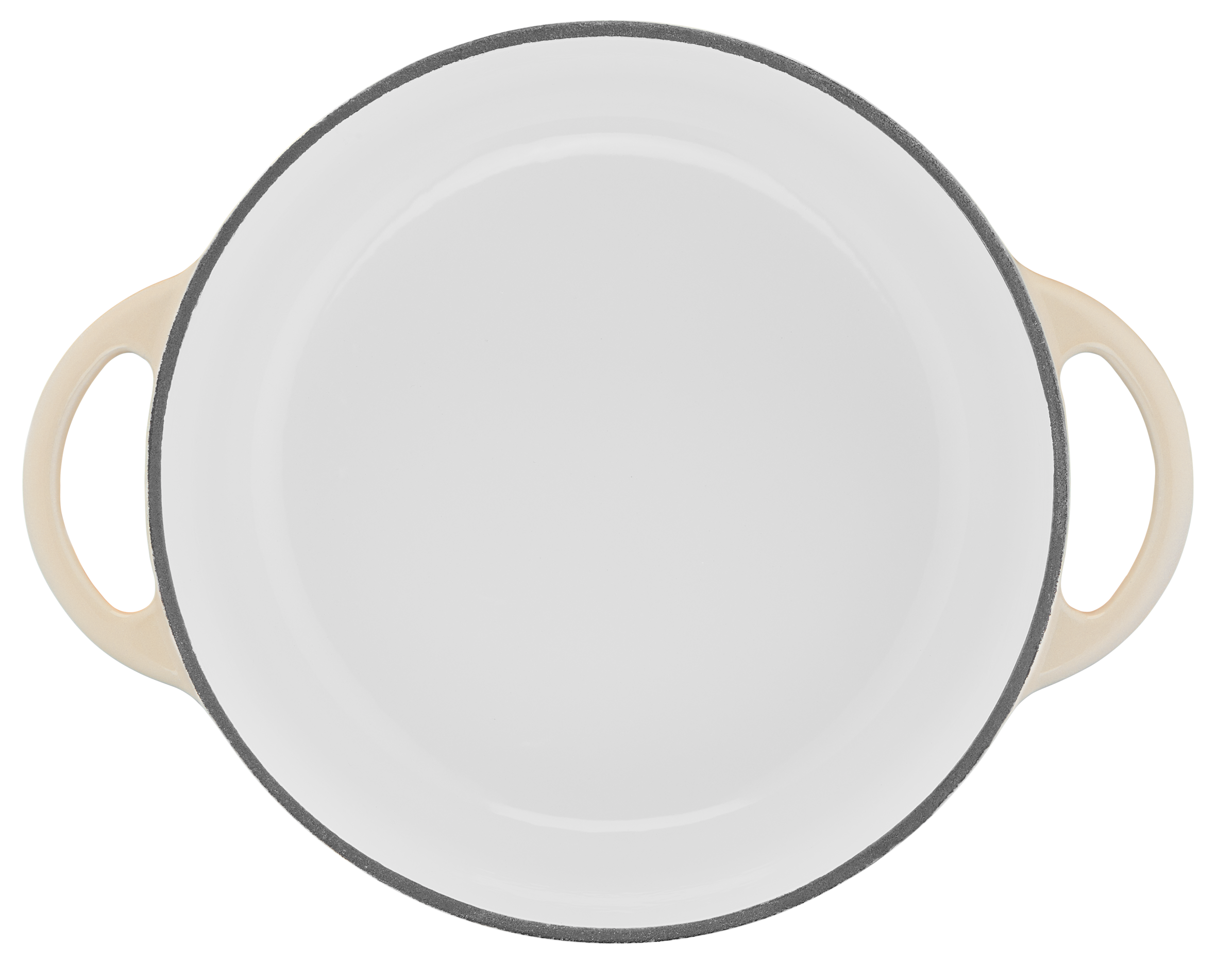 Lov Gusseisen Kochtopf 25cm beige, E25904