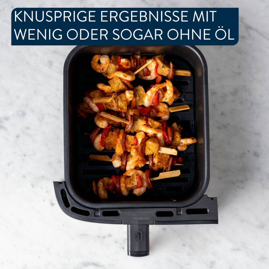 Jamie Oliver by Tefal Dual Drawer Heißluftfritteuse, 8,3 l/2,2 kg Schubladen