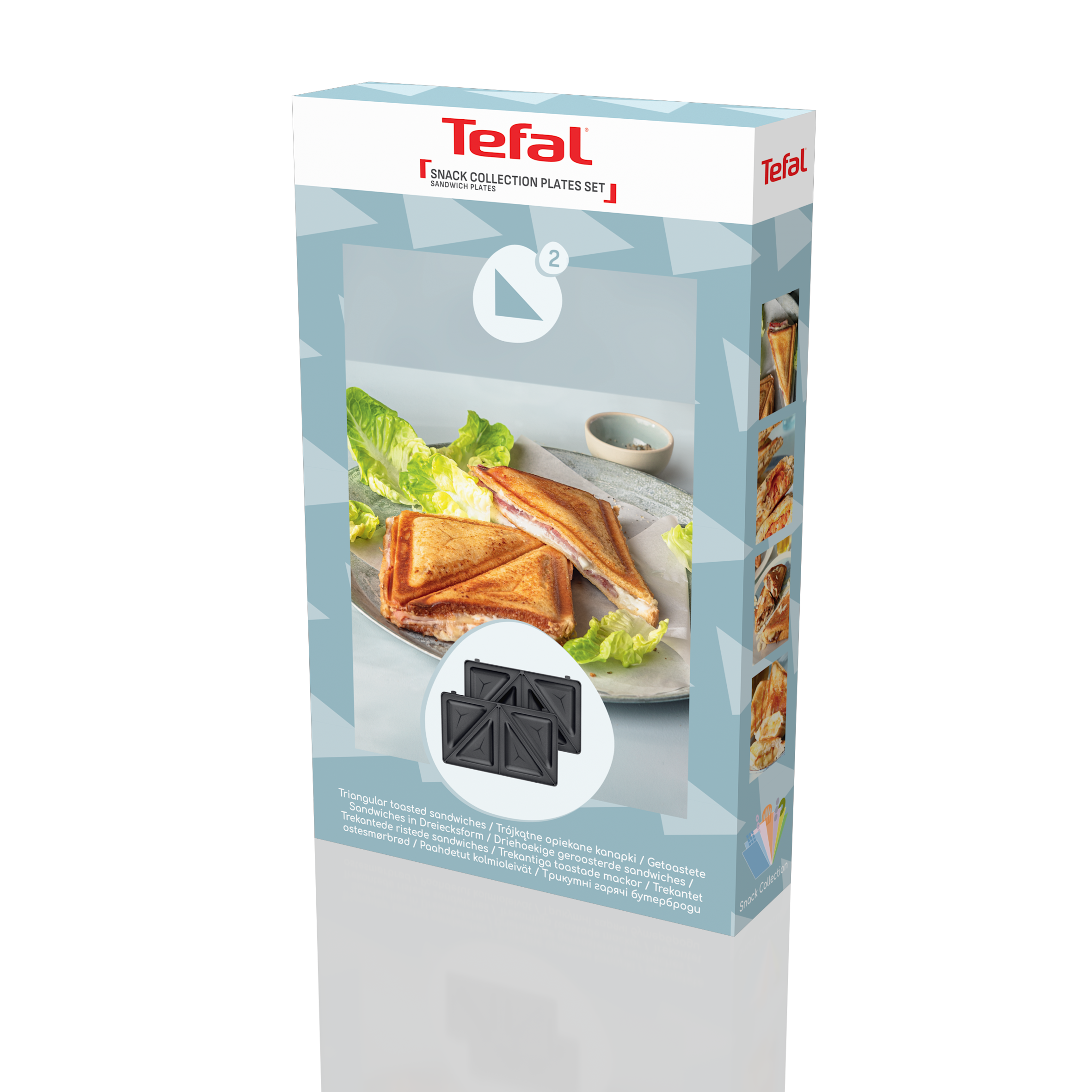 2 Dreieck-Sandwich-Platten Snack Collection XA8102F0