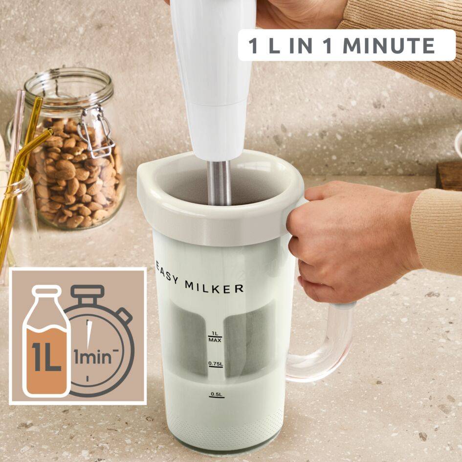 Easy Milker, Entsafter & Pflanzenmilchzubereiter, schnell und einfach, 1 L