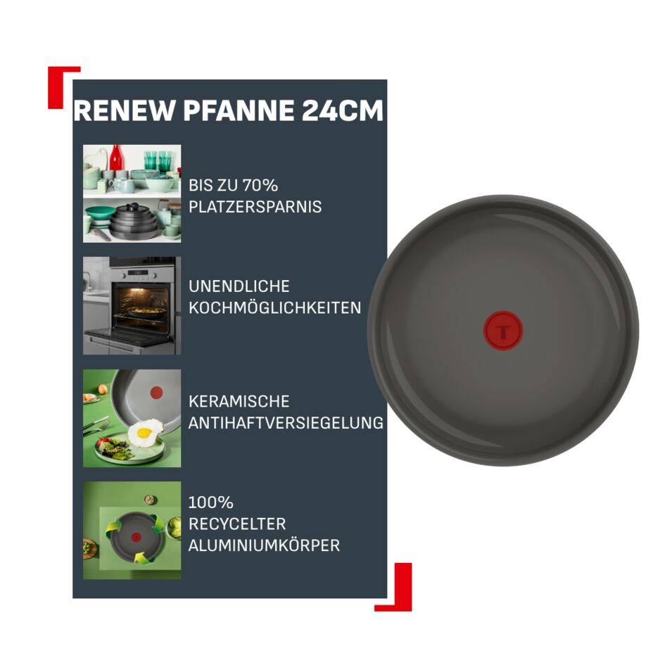 Ingenio Renew Pfanne 24cm (ohne Griff), P20004