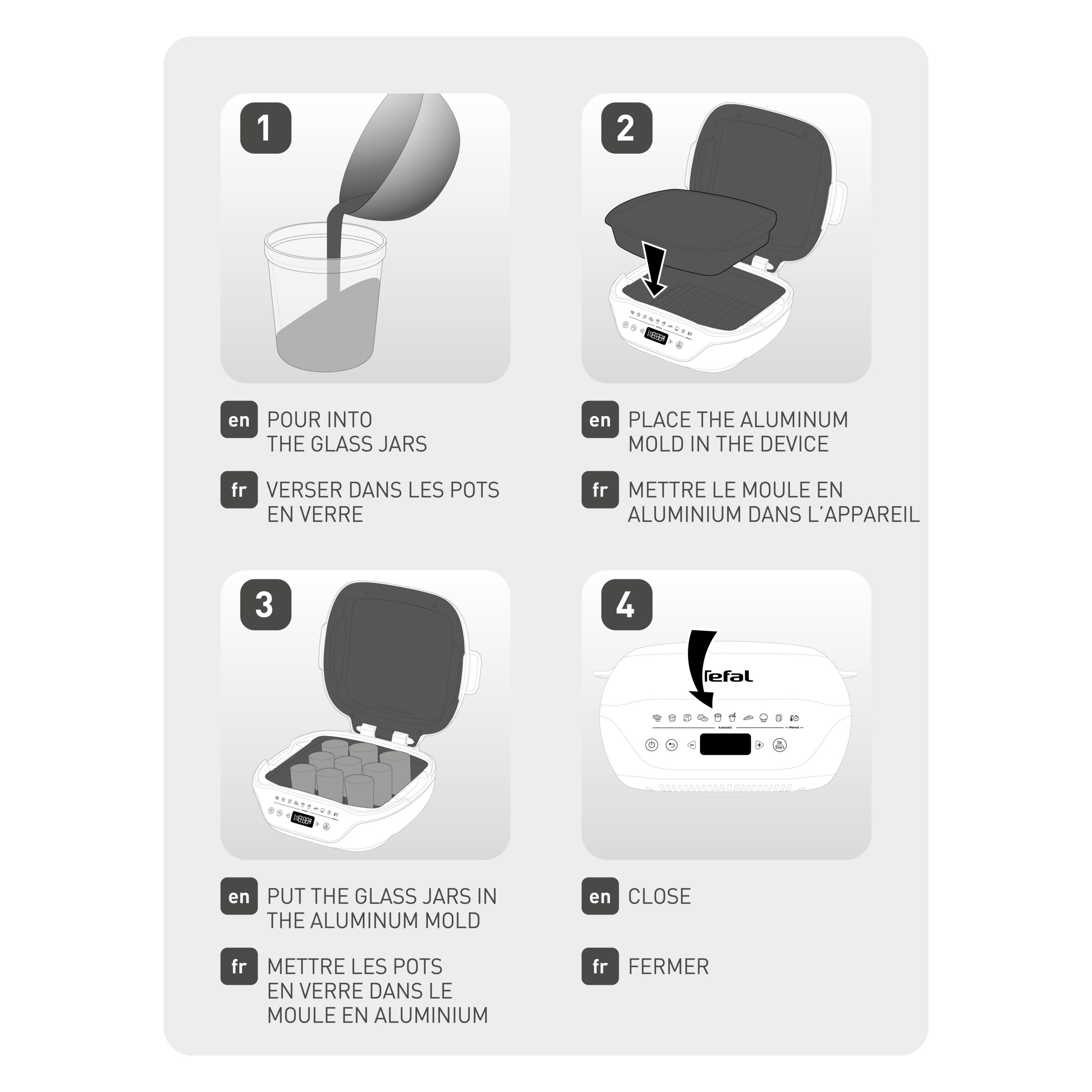 3 Gläser XA633110 für Cake Factory