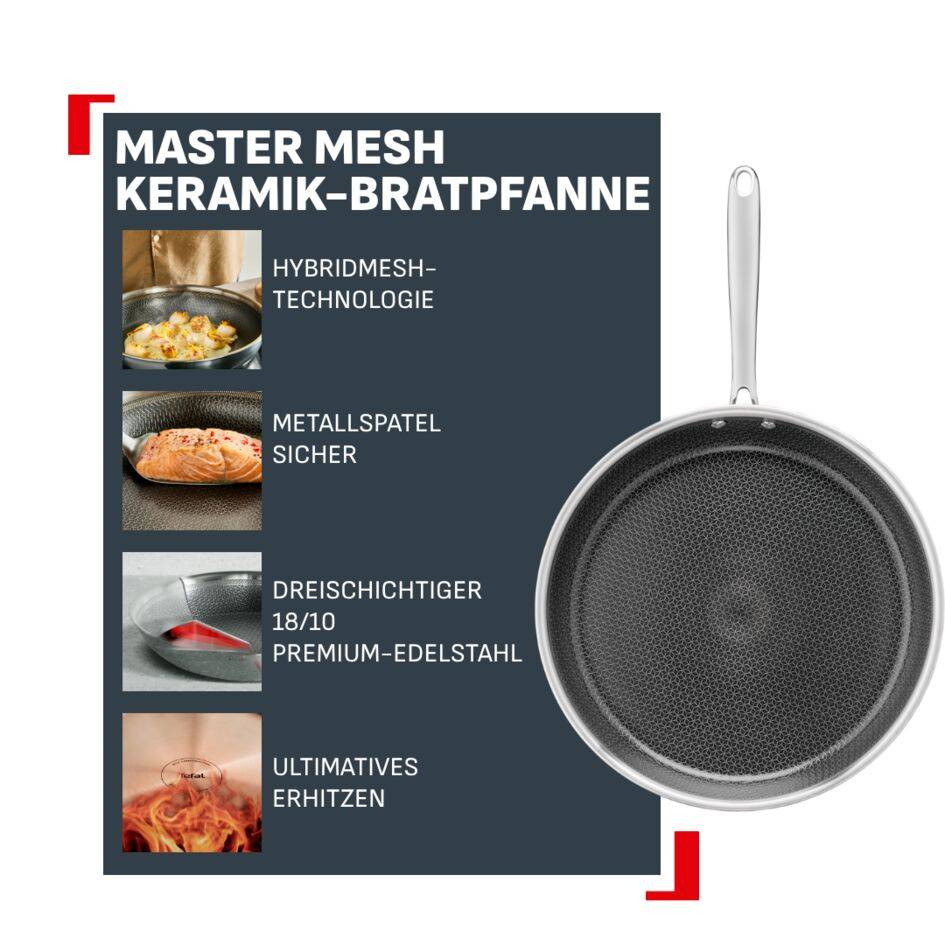 Master Mesh Keramik-Bratpfanne 20 cm, induktionsgeeignet, E53303