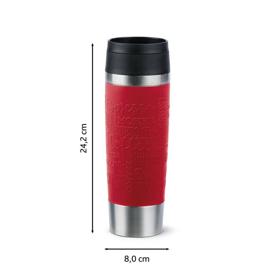 TRAVEL MUG CLASSIC ISOLIERBECHER 0,5L DUNKELROT N20222