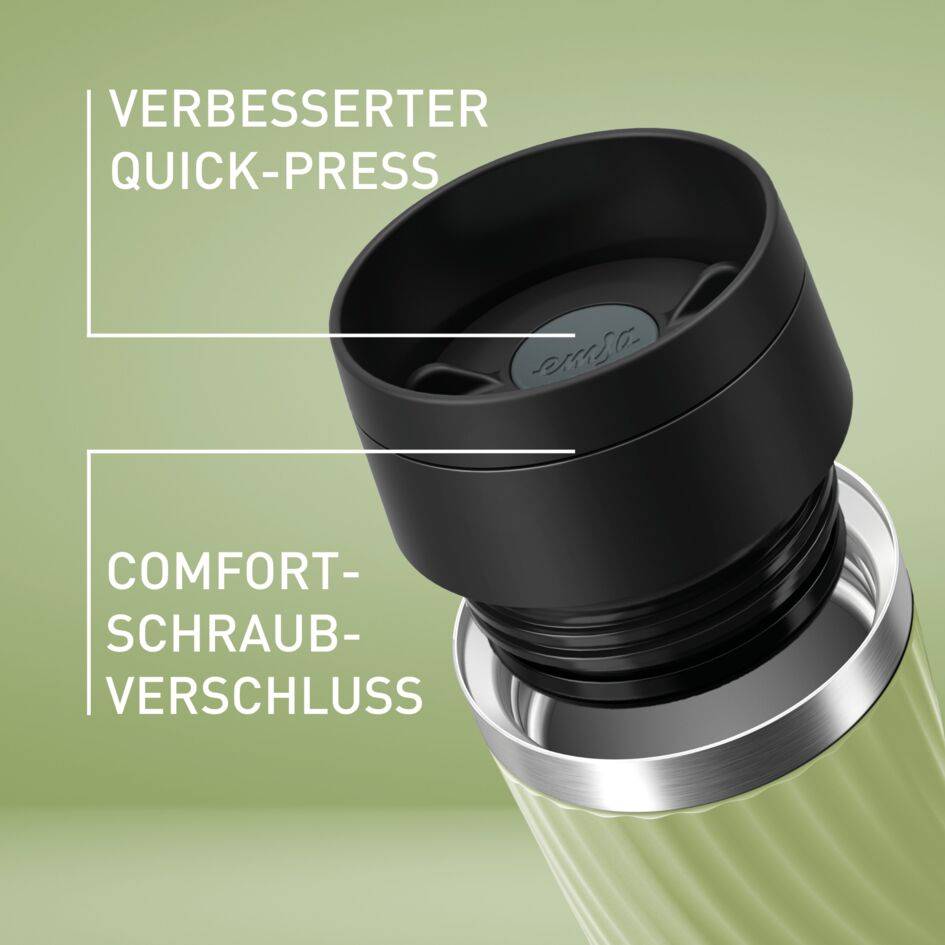 TRAVEL MUG CLASSIC TWIST ISOLIERBECHER 0,36L GRÜN N20255