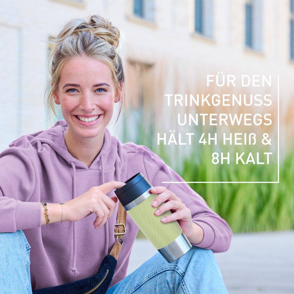 TRAVEL MUG CLASSIC TWIST ISOLIERBECHER 0,36L GRÜN N20255