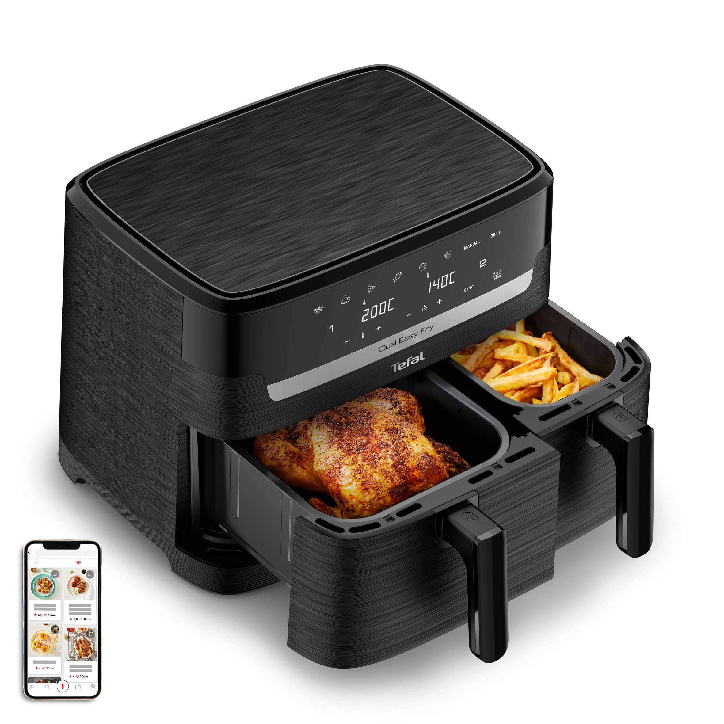 Dual Easy Fry Essential Heißluftfritteuse EY901N