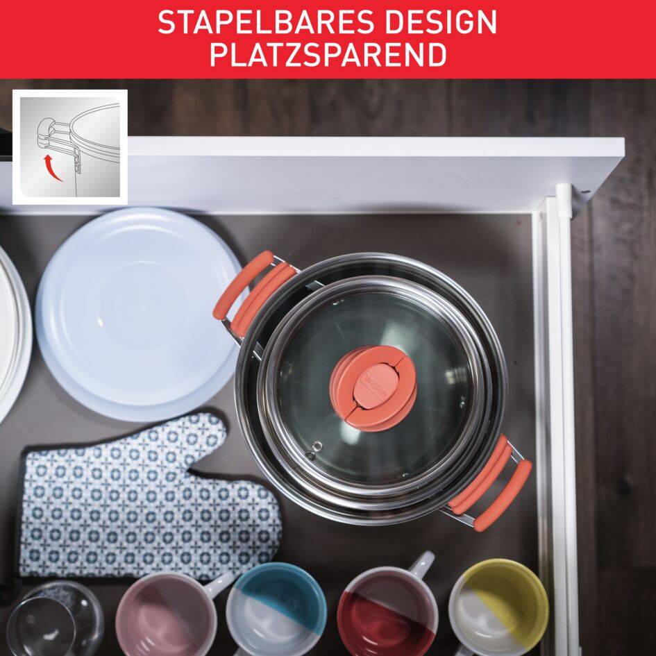 Opti Space 6-teiliges Kochtopf-Set G720S6