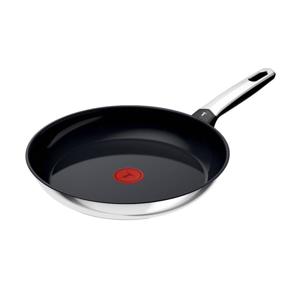Emotion+ Bratpfanne 28 cm, Premium-Edelstahl, Antihaft-Keramikversiegelung, Induktion, 4-5 Portionen