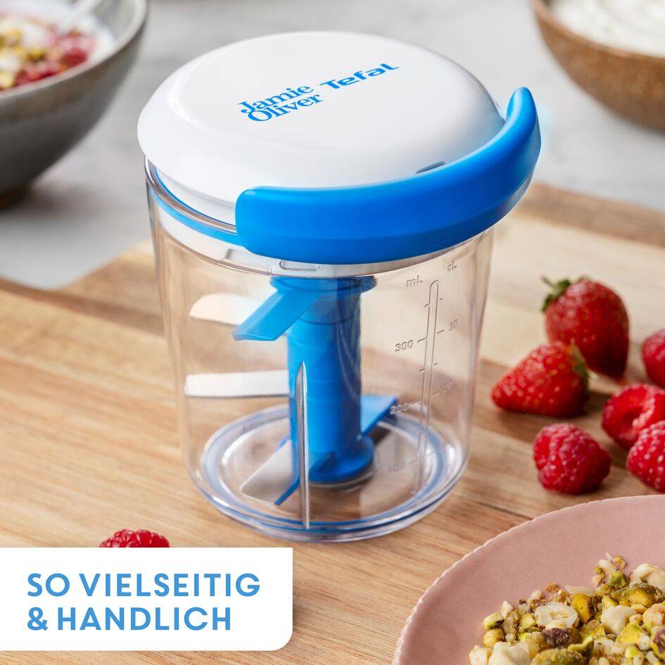 Jamie Oliver by Tefal Chop & Shaker 450 ml Weiß/Blau K1644344