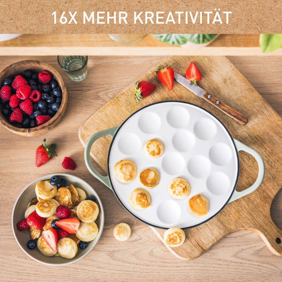 Pfannkuchenpfanne mit 16 Mulden E25804