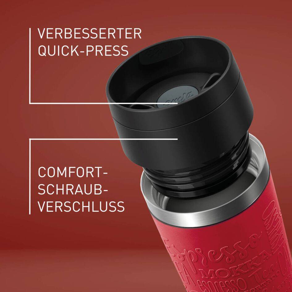 TRAVEL MUG CLASSIC ISOLIERBECHER 0,5L DUNKELROT N20222