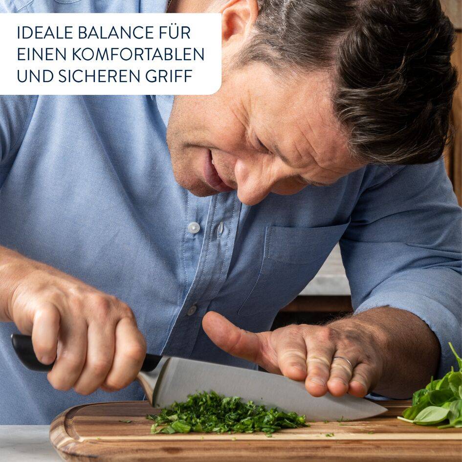Jamie Oliver 4er Set (Koch-, Universal- und Schäl- und Santokumesser) K267S4