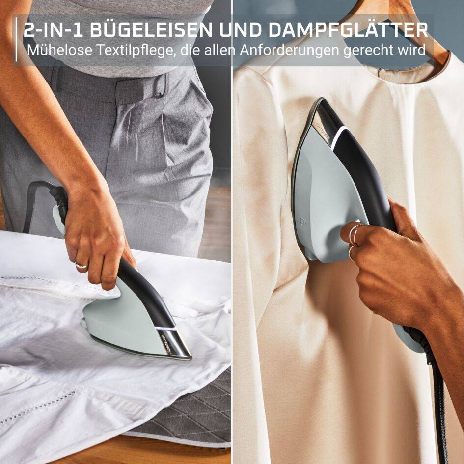 Duo Power 2in1 Dampfbügeleisen und Dampfglätter JF4031