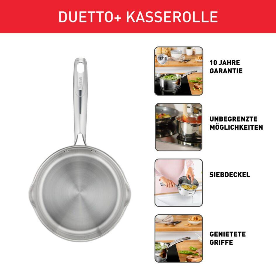 Duetto+ Stielkasserolle 16cm, G71928