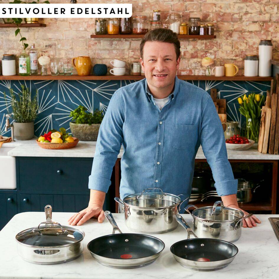 Jamie Oliver Cook Smart Pfannenset 24/28 cm, Edelstahl, E310S2