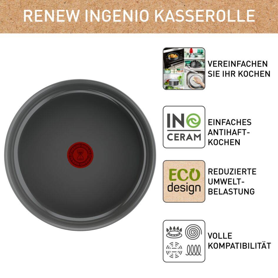 Ingenio Renew Kasserolle 24cm, L26035