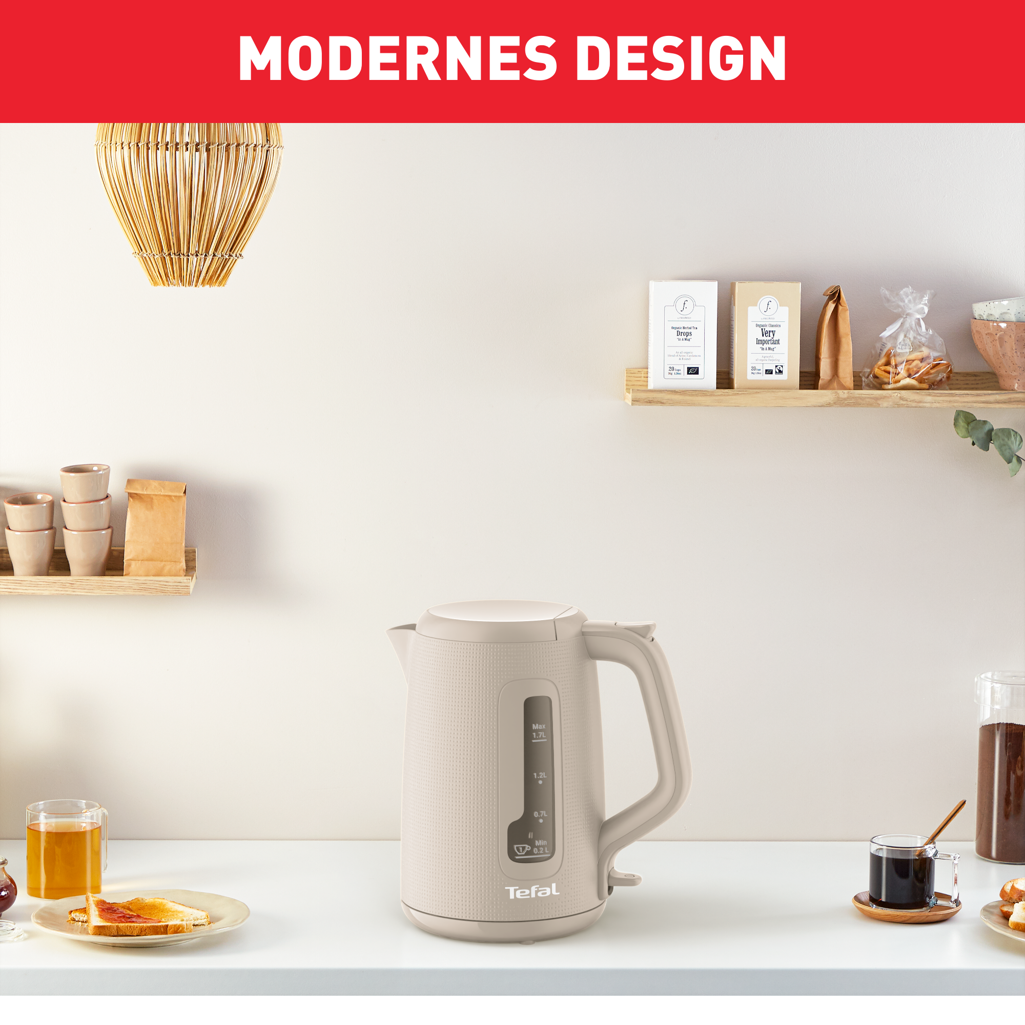 Morning Wasserkocher 1,7 L Fair Grey KO2M0B