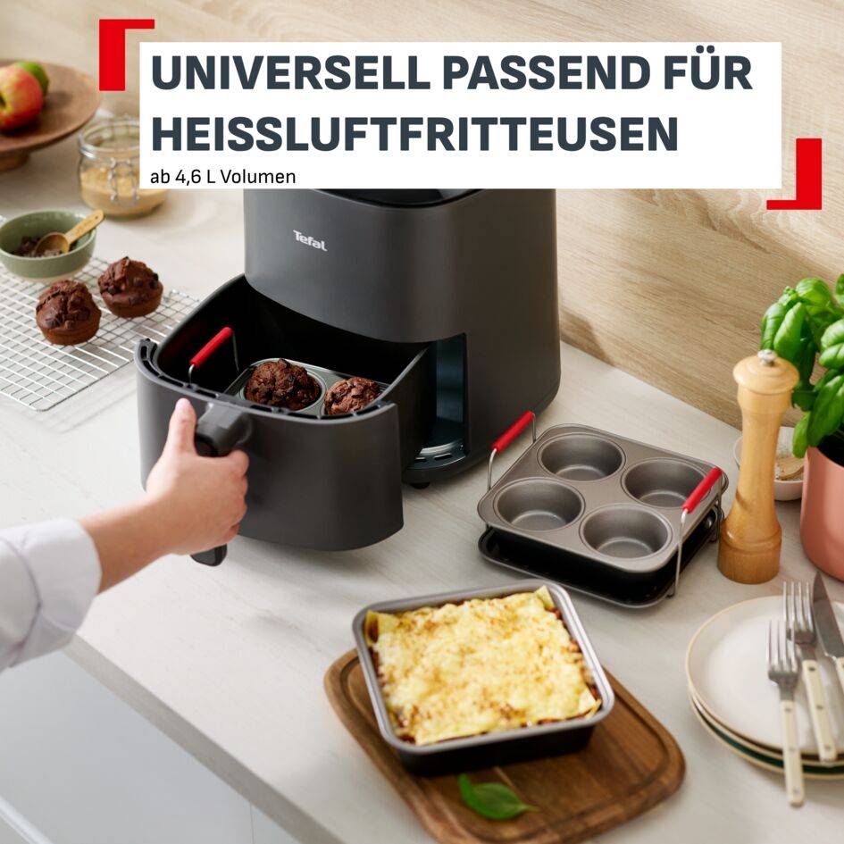 Dail'Easy, 3-teiliges Heißluftfritteusen Accessoires Set, J701S344