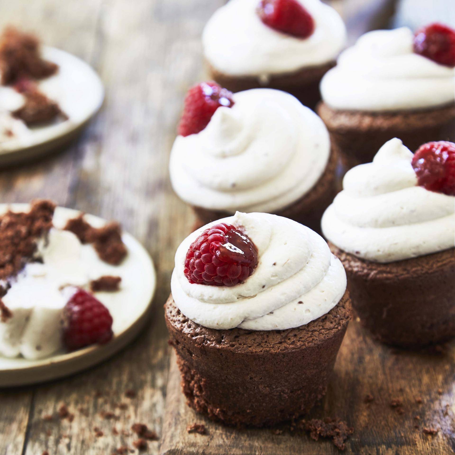 Schoko-Himbeer-Cupcakes - Rezepte Cake Factory | Tefal