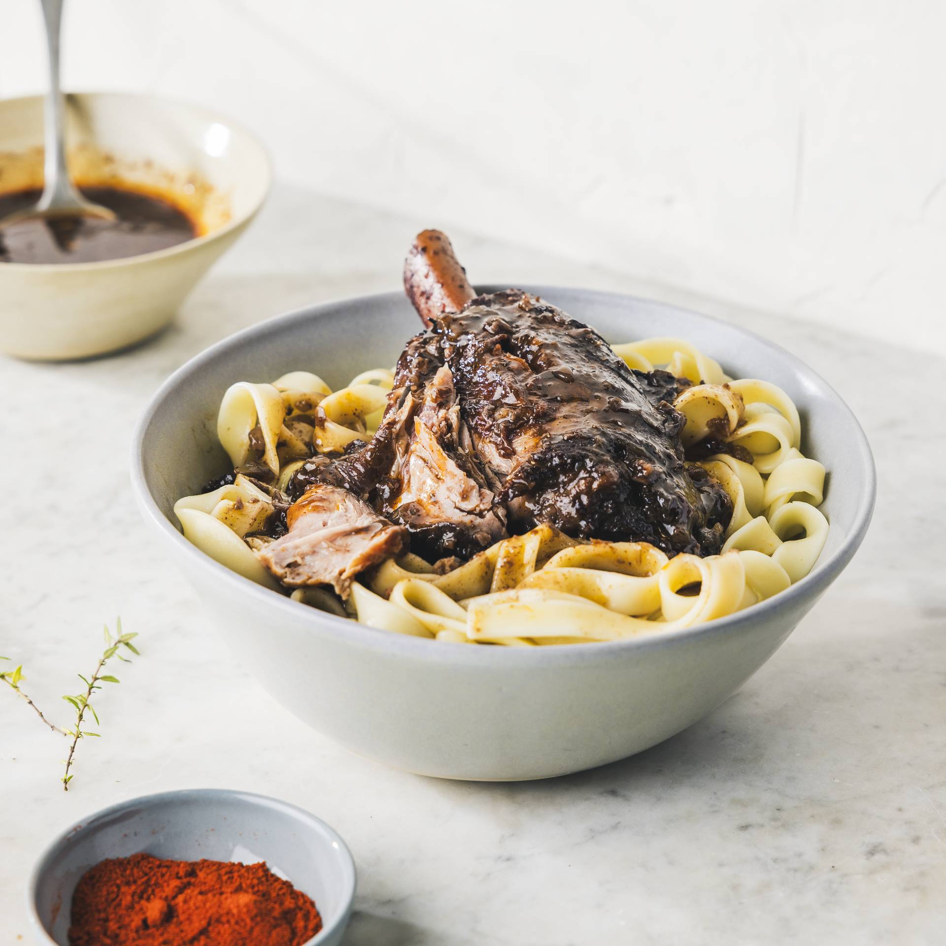 Lammhaxe mit Rotwein - Rezepte Smartcook Infinity Autostir | Tefal