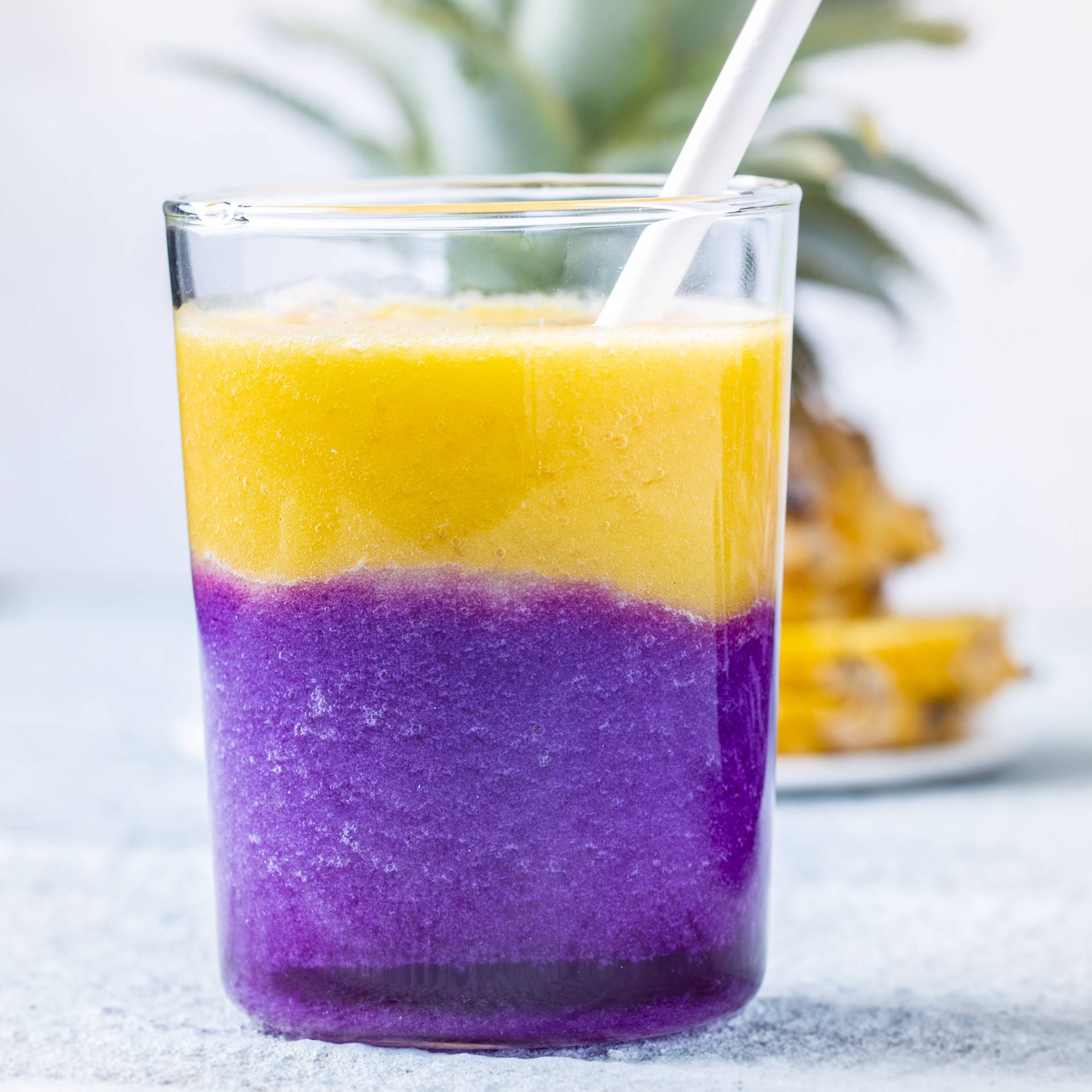 Zweifarbiger Smoothie mit Rotkohl und Mango - Rezepte undefined | Tefal