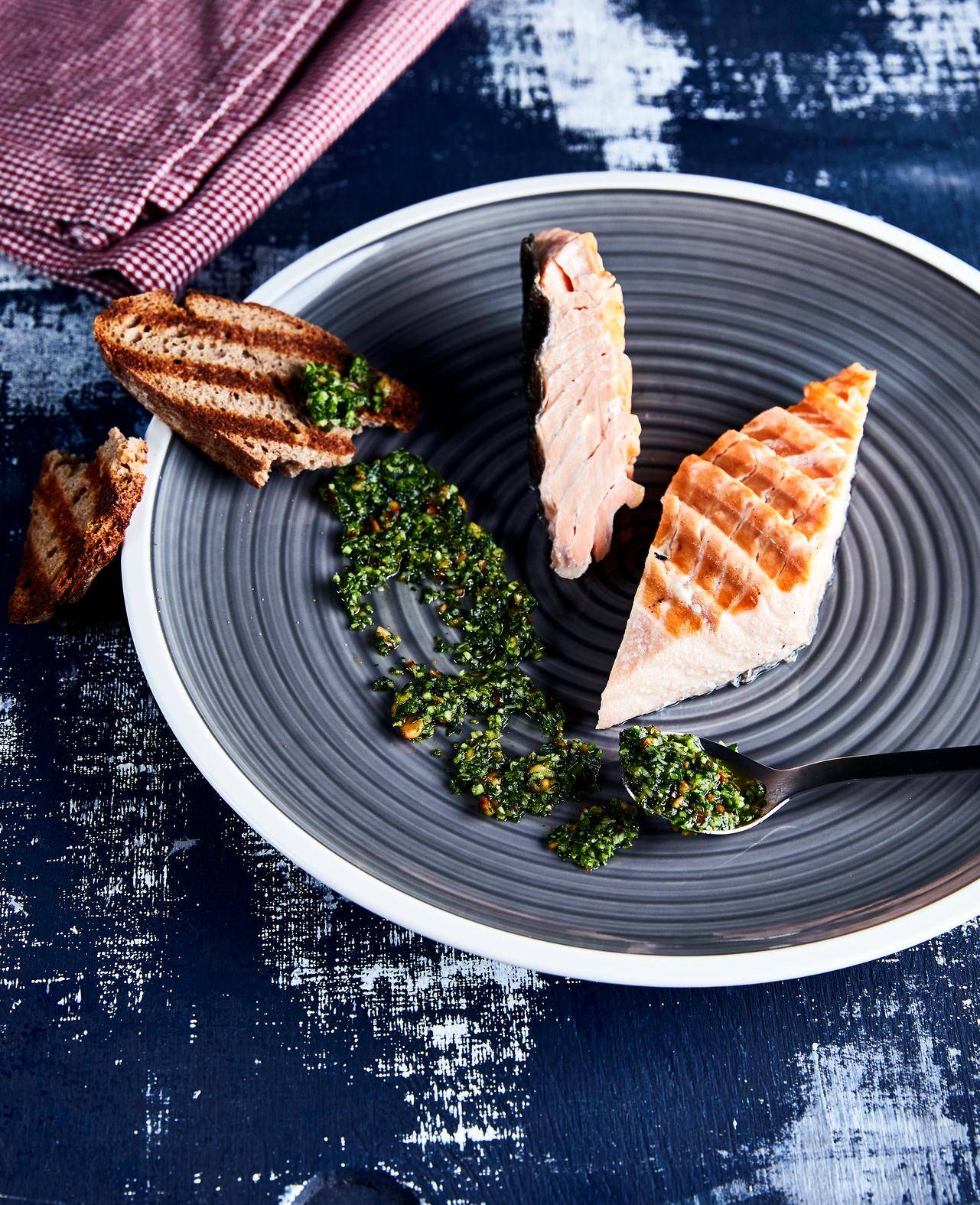 Lachsfilet mit Rucola-Pesto - Rezepte OptiGrill | Tefal
