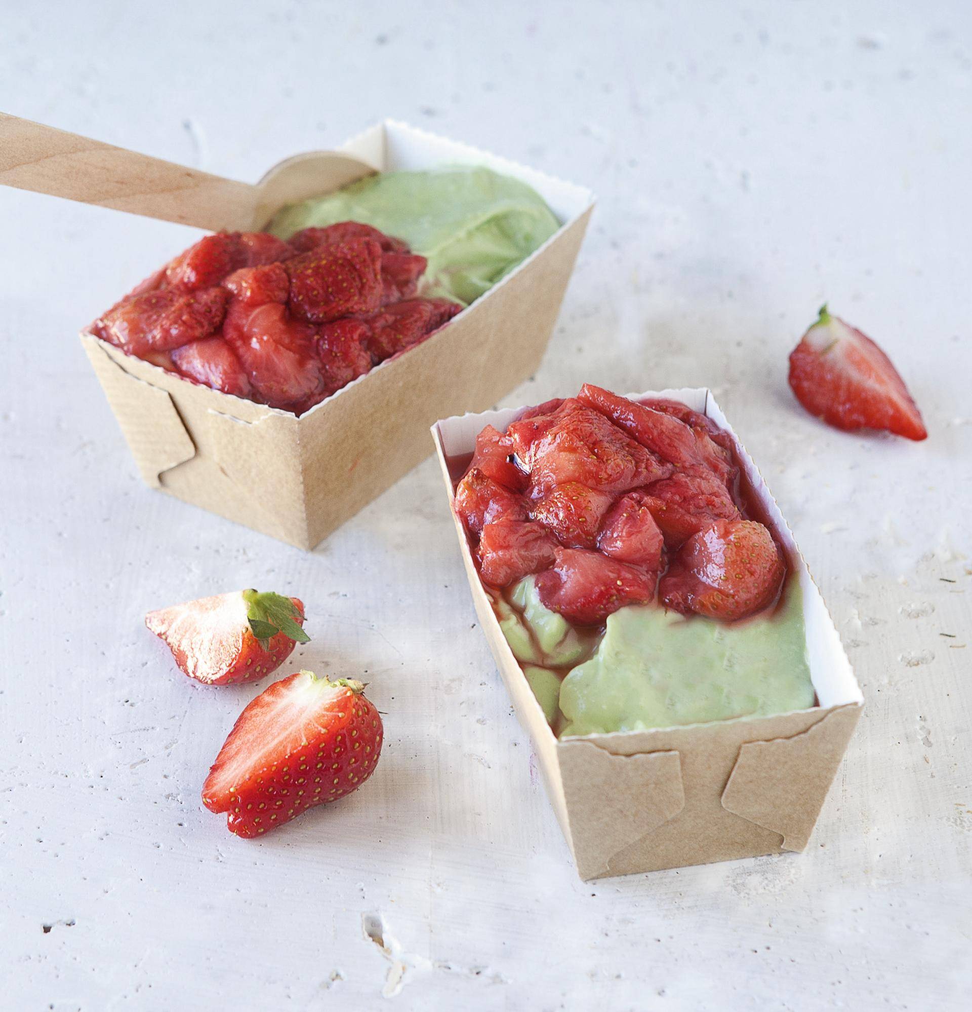 Süße Avocadocreme und Erdbeerkompott - Rezepte Actifry Express 1kg | Tefal