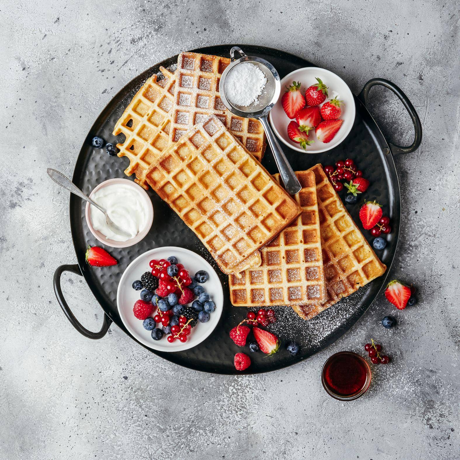 Waffeln mit Obst - Rezepte OptiGrill 2in1 | Tefal