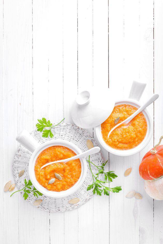 Kürbiscremesuppe mit Paella-Gewürz - Rezepte Perfectmix Cook | Tefal