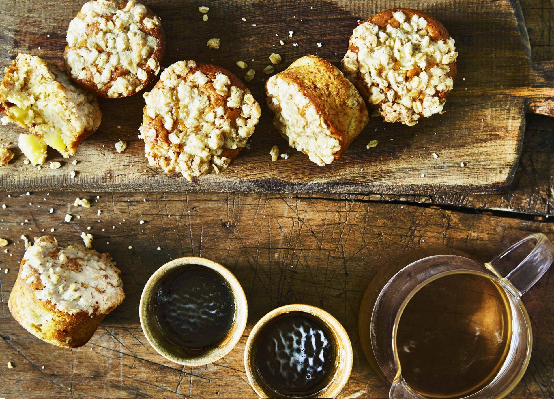 Vegane Muffins mit Apfelstreuseln - Rezepte Cake Factory | Tefal