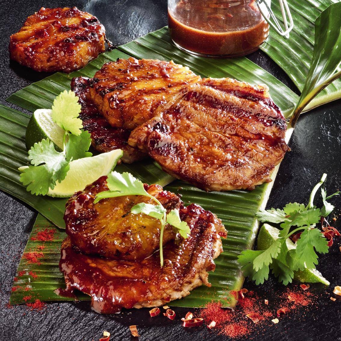 Schweinerippchen mit Ananas und geräucherten Jalapeños - Rezepte OptiGrill XL | Tefal