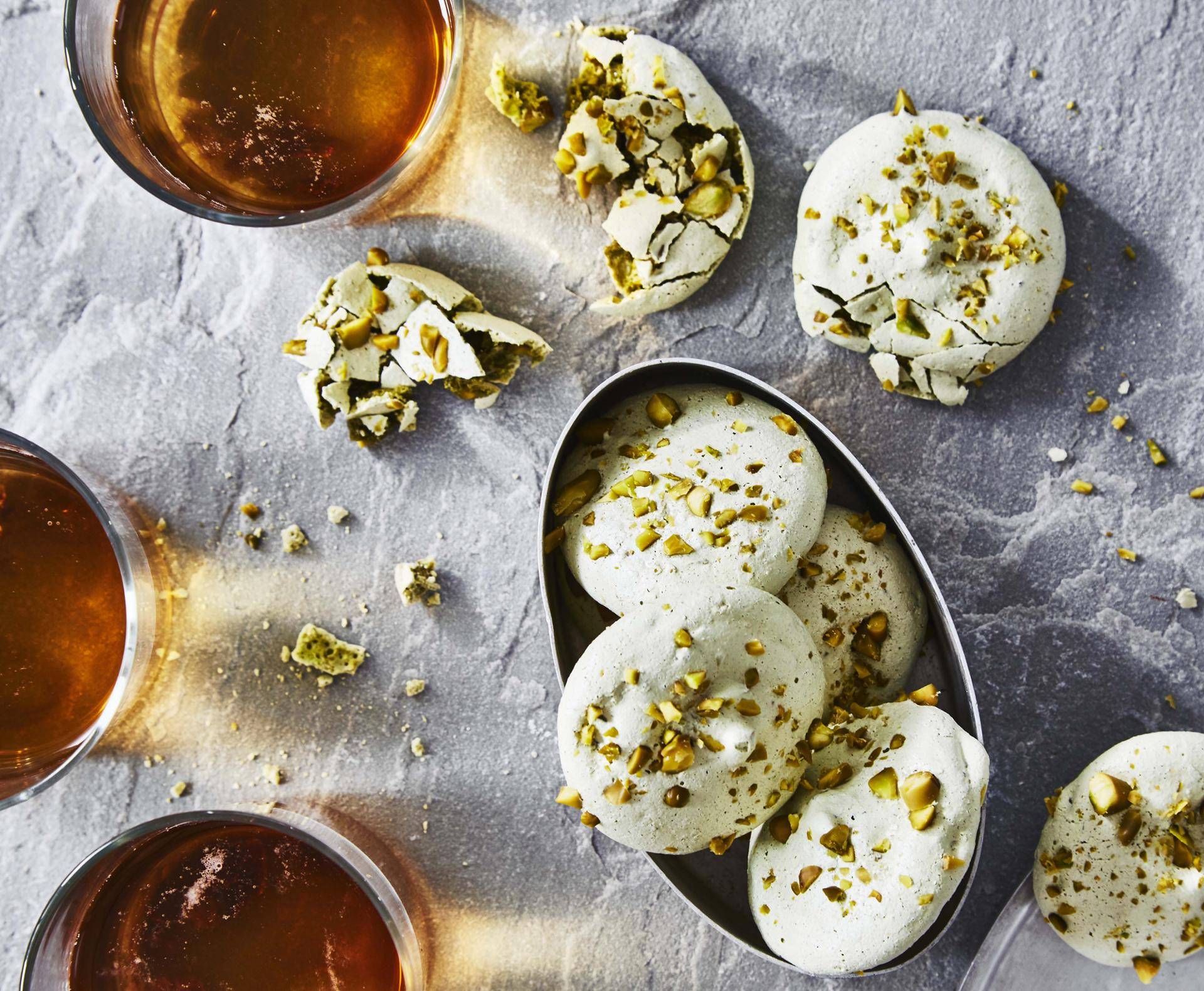 Pistazien-Matcha-Baisers - Rezepte Cake Factory | Tefal