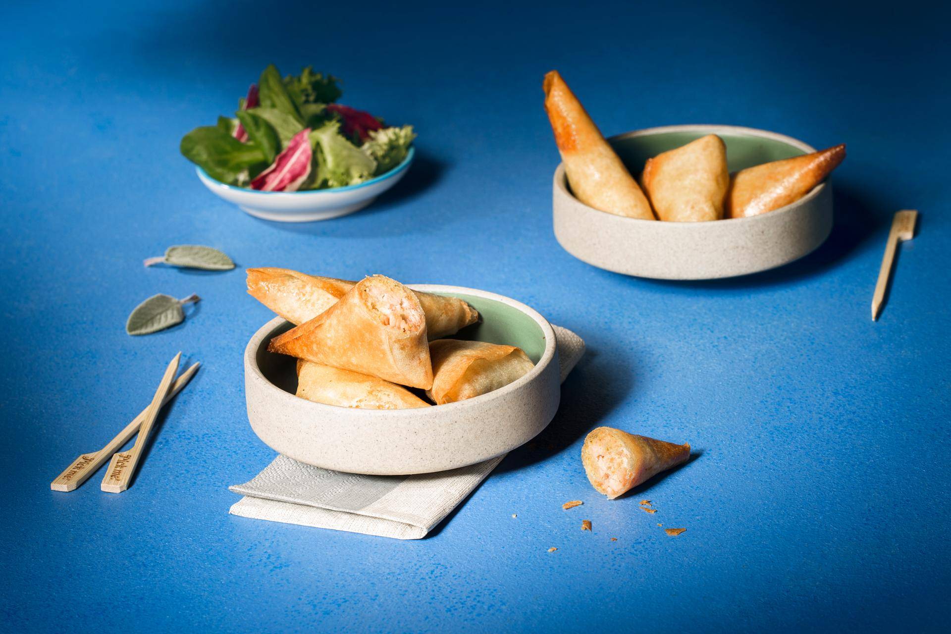 Samosas mit Lachs - Rezepte Actifry Genius XL | Tefal