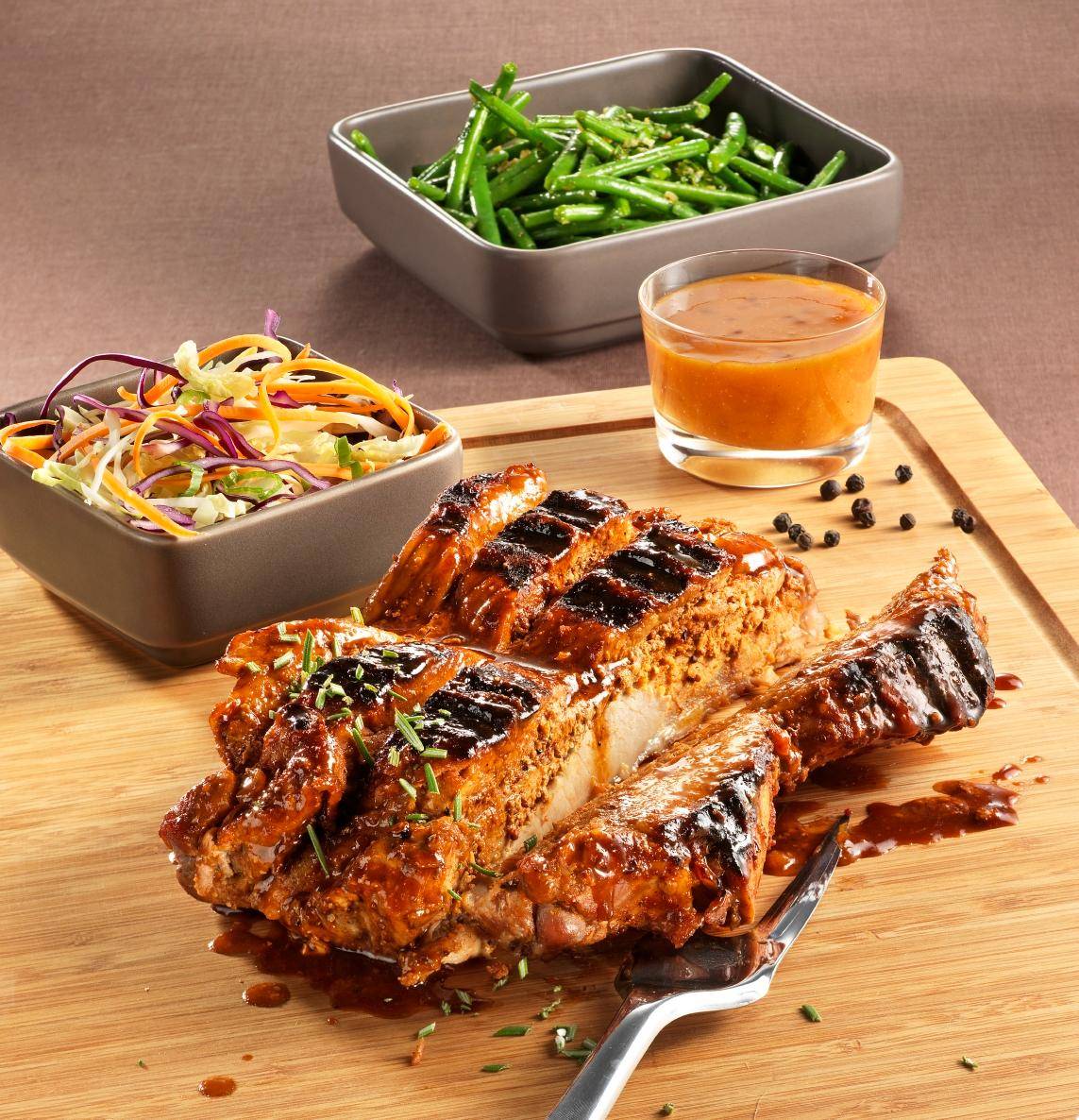 Rippchen ohne Knochen mit süßer Barbecuesauce - Rezepte OptiGrill | Tefal