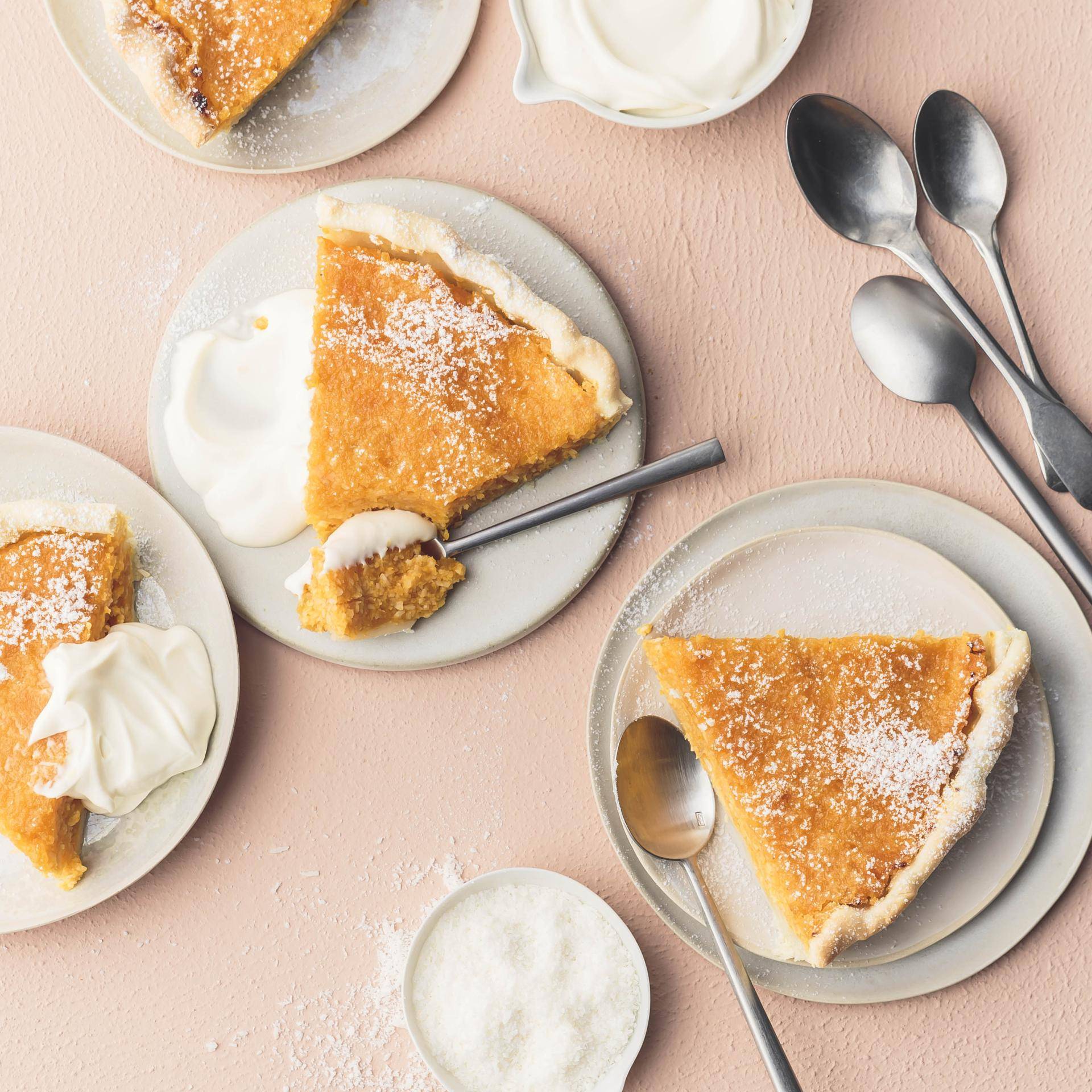 Kuchen mit Butternusskürbis und Kokosnuss - Rezepte Turbo Cuisine & Fry | Tefal