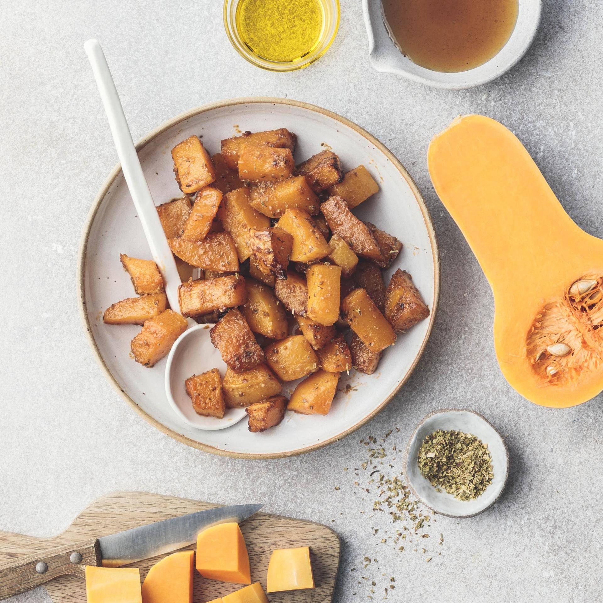 Süß-saurer Butternusskürbis - Rezepte Turbo Cuisine & Fry | Tefal