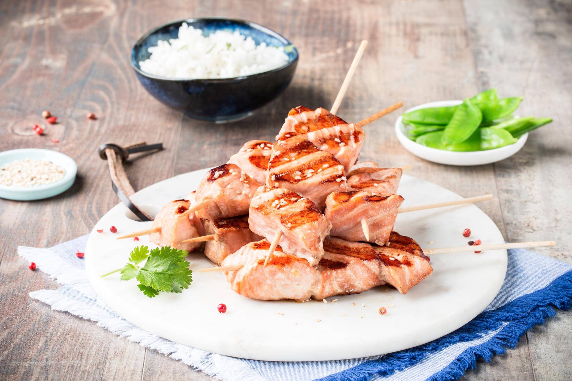 Yakitori-Lachs - Rezepte OptiGrill | Tefal