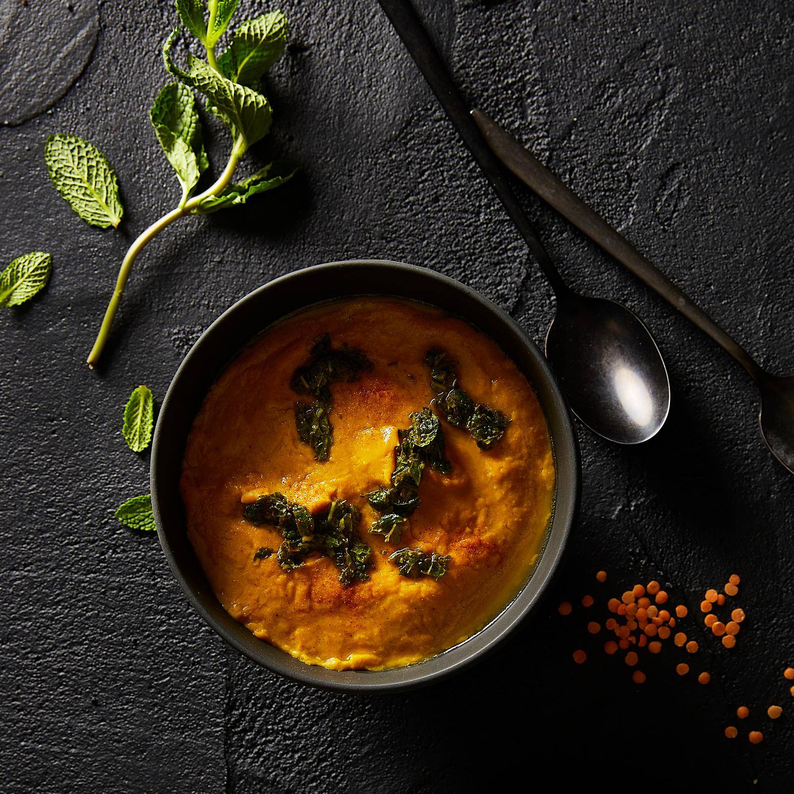 Türkische rote Linsensuppe mit Zitrone und Minze - Rezepte Perfectmix Cook | Tefal