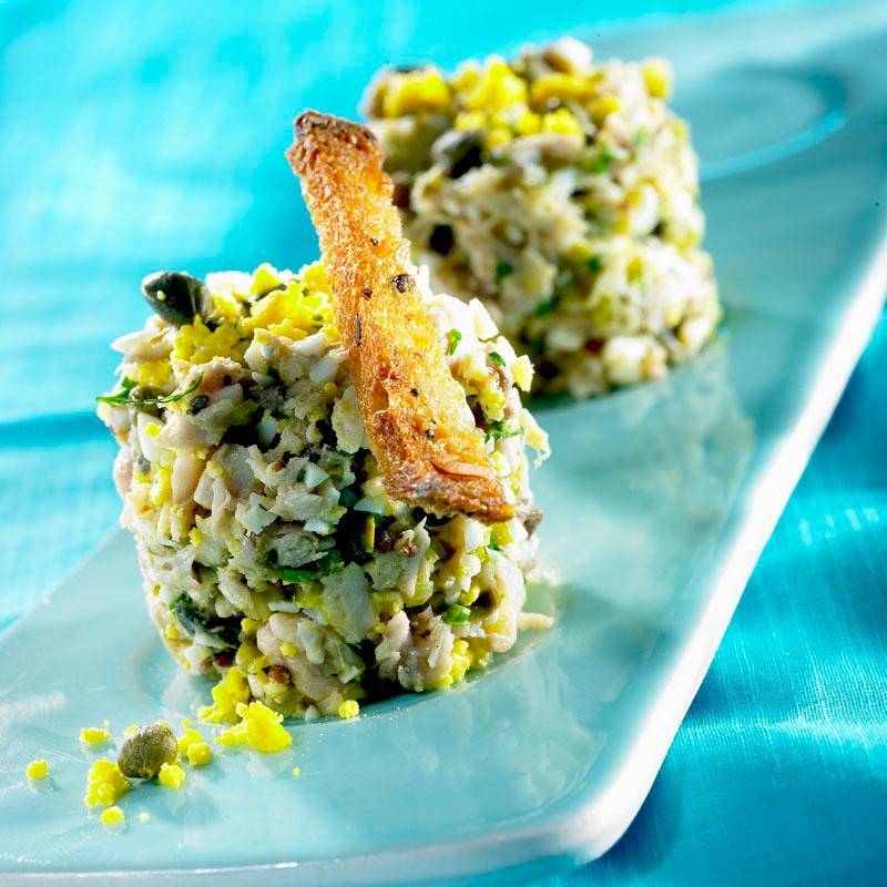 Makrelen-Rillettes mit Sauce Gribiche - Rezepte Actifry Original 1kg | Tefal