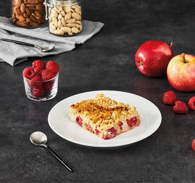Apfel und Himbeeren Crumble - Rezepte OptiGrill + | Tefal