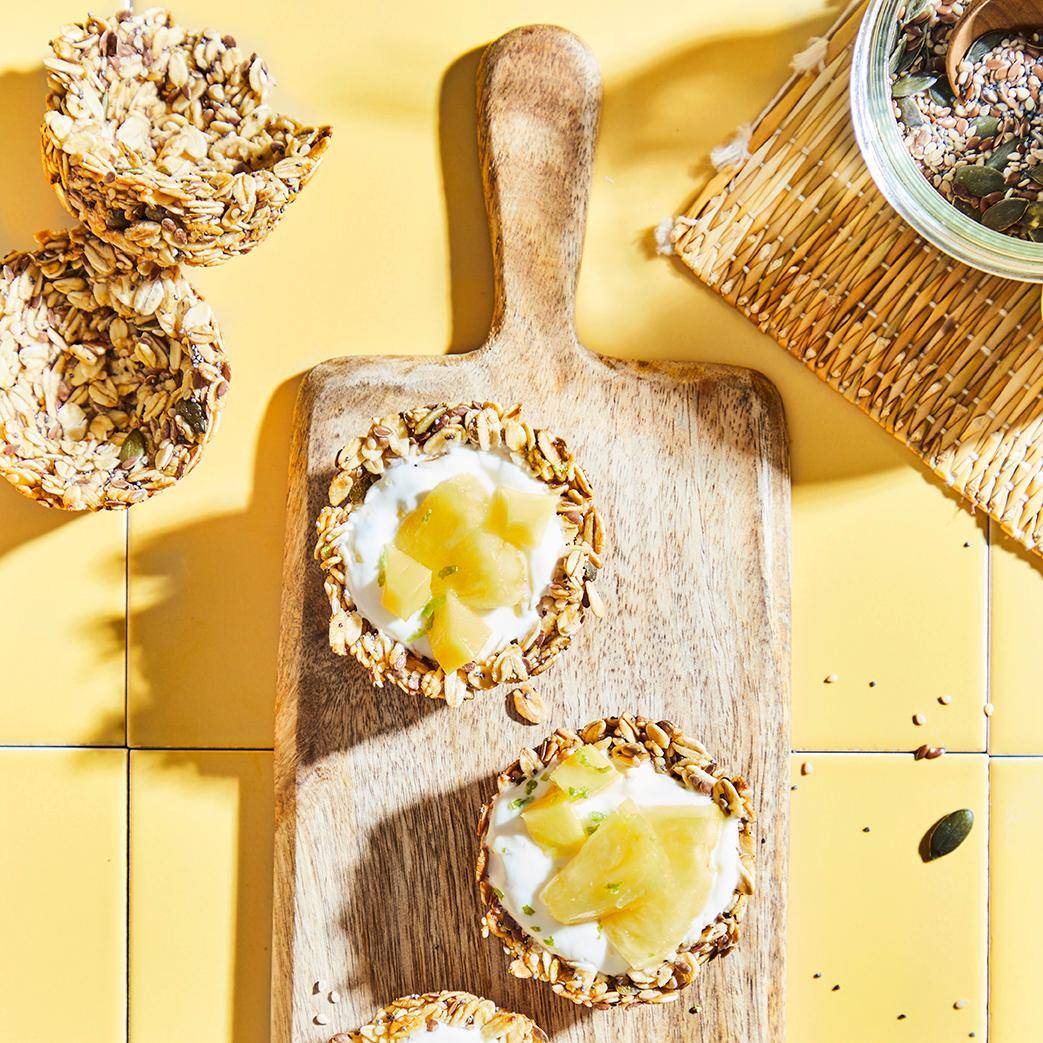 Müsli-Joghurt Törtchen mit frischem Obst - Rezepte Cake Factory | Tefal