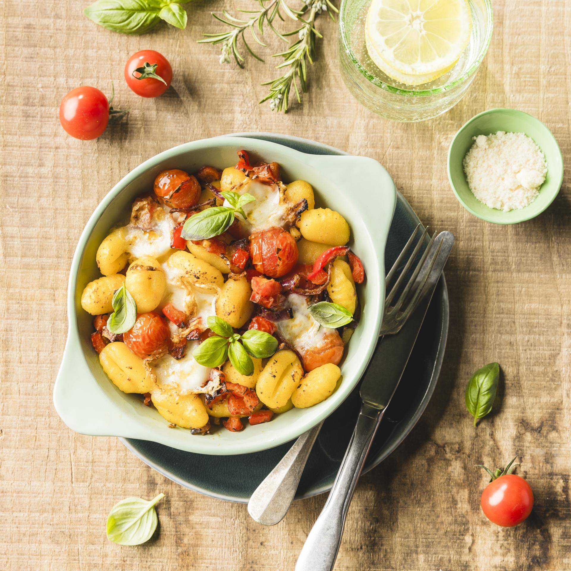 Überbackene Gnocchi mit Gemüse und Mozzarella - Rezepte undefined | Tefal